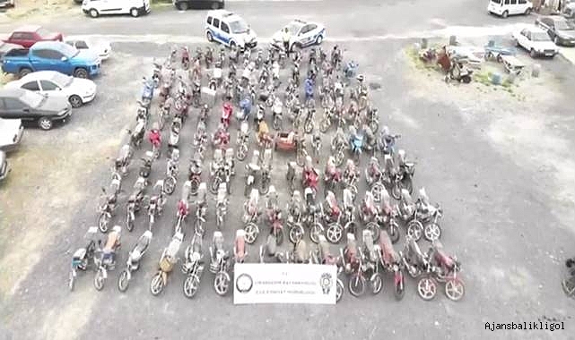 Viranşehir’de çalıntı motosikletler ele geçirildi! 