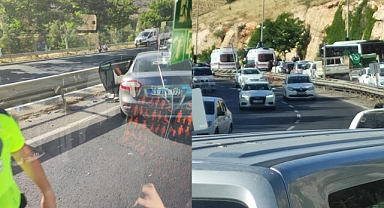 Akabe TOKİ yokuşunda kaza! Yaralılar var