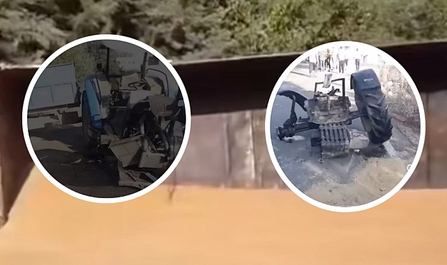 Şanlıurfa'da Buğday Yüklü Tır İle Traktör Çarpıştı!