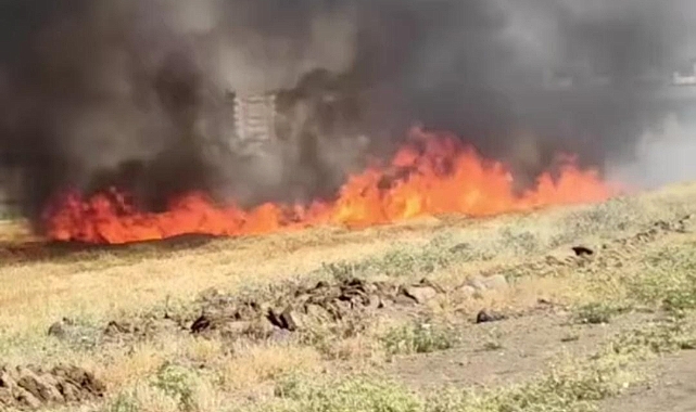 Yakılan Anız Nedeniyle İlçe Yoğun Dumana Maruz Kaldı