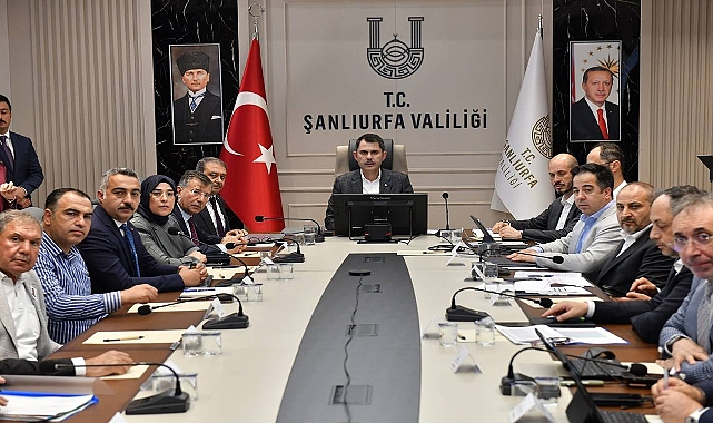 Bakan Kurum'dan Şanlıurfa'ya Müjdeli Haberler