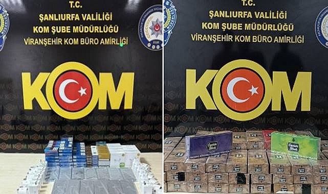 Urfa'da Kaçak Sigara ve Cep Telefonu Ele Geçirildi