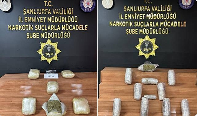 Urfa'da Yüklü Miktarda Uyuşturucu Ele Geçirildi! 2 Gözaltı