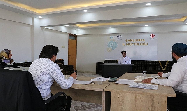 Şanlıurfa’da Hafızlık Tespit Sınavı Yapılıyor
