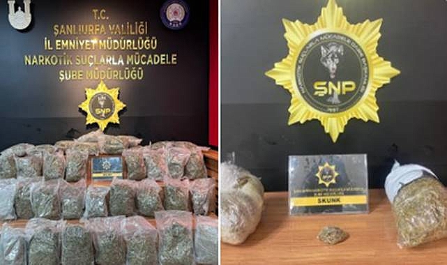 Şanlıurfa’da Kilolarca Uyuşturucu Ele Geçirildi! 2 Gözaltı 