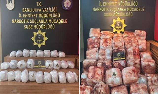 Şanlıurfa'da Kilolarca Uyuşturucu Ele Geçirildi! 4 Gözaltı