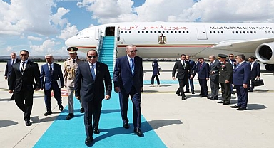 Cumhurbaşkanı Erdoğan, Mısır Cumhurbaşkanı es-Sisi’yi karşıladı