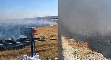 Şanlıurfa’da Askeri Alanda Yangın Çıktı! 