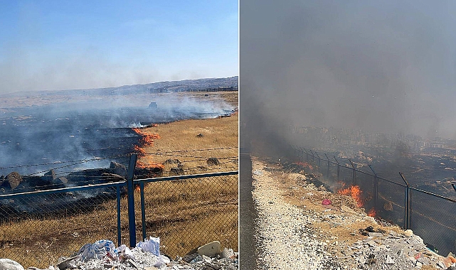 Şanlıurfa’da Askeri Alanda Yangın Çıktı! 