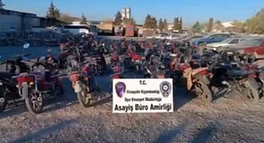 Şanlıurfa'da Çok Sayıda Çalıntı Motosiklet Ele Geçirildi!