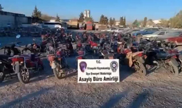 Şanlıurfa'da Çok Sayıda Çalıntı Motosiklet Ele Geçirildi!