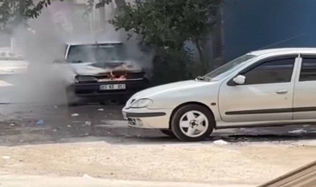 Urfa’da Park Halindeki Araçta Yangın Çıktı!  