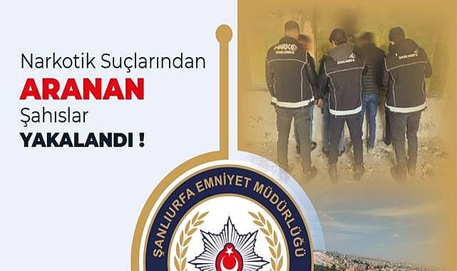 Urfa'da Aranan 7 Zehir Taciri Yakalandı