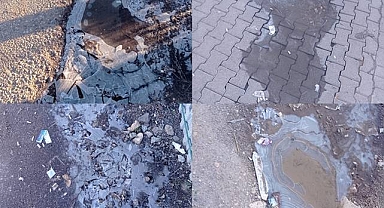 Karaköprü’de Soğuk Hava Etkisini Gösterdi: Su Birikintileri Buz Tuttu!  