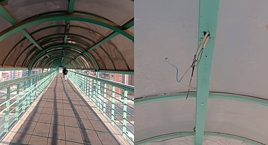 Şanlıurfa’da Üst Geçitte Aydınlatma Lambaları Çalındı! 