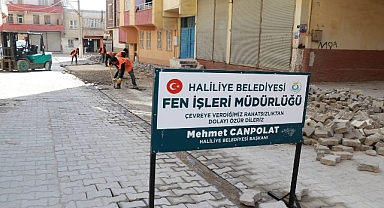 Haliliye’de Üstyapı Çalışmaları Devam Ediyor 
