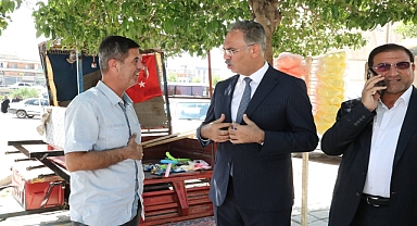 Eyyübiye Belediye Başkanı Kuş, İlçe Merkezi ve Kırsalda Talepleri Dinleyip Talimat Verdi
