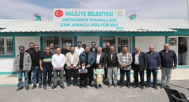 Haliliye Belediyesi’nden Ortaören’e Yeni Kültür Evi!