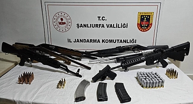 Şanlıurfa'da Çok Sayıda Ruhsatsız Silah Ve Mühimmat Ele Geçirildi