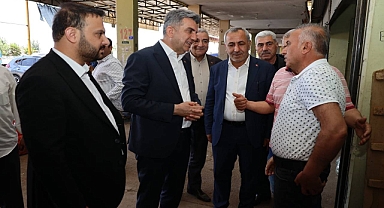 AK Parti İl Başkanı Günbegi Hal Esnaflarını Ziyaret Etti