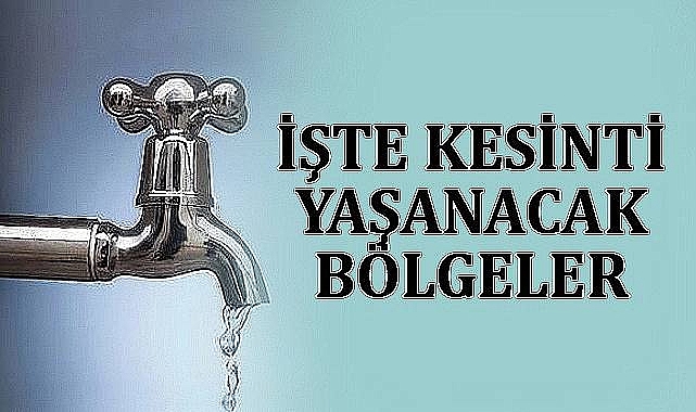 Şanlıurfa'da 11 Mahallede Su Kesintisi Uyarısı