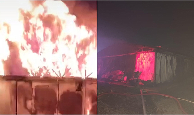 Siverek'te TOKİ Şantiyesinde Korkutan Yangın!