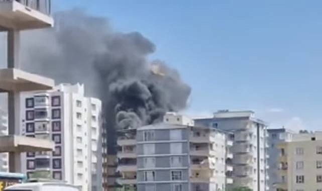 Urfa’da Bir Apartmanın son Katında Korkutan Yangın! 