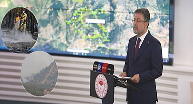 Bakan Yumaklı, Orman Yangınlarındaki Son Durumu Paylaştı