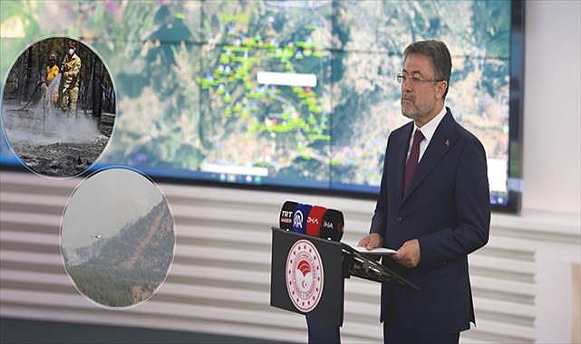 Bakan Yumaklı, Orman Yangınlarındaki Son Durumu Paylaştı