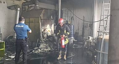 Eyyübiye’de Eldiven Fabrikasında Yangın Paniği