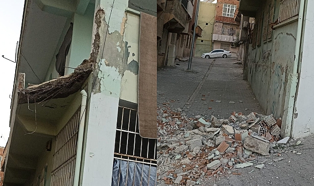 Şanlıurfa'da Çürüyen Balkon Çöktü: Şans Eseri Yaralanan Olmadı