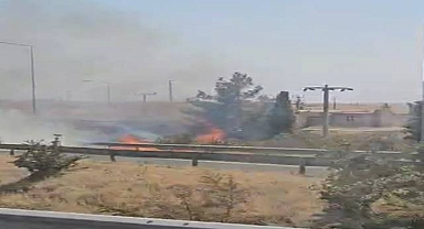 Şanlıurfa OSB Kavşağında Yangın Paniği!