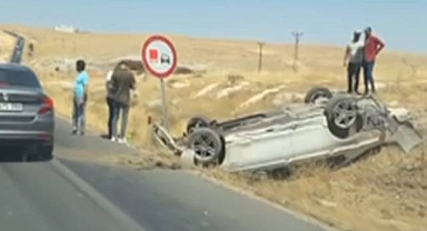 Suruç ‘Ölüm Yolunda Bir Kaza Daha! Araç Takla Attı 