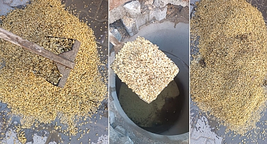 Suruç’ta Kanalizasyona Buğday Döken Vatandaş Hattı Tıkadı