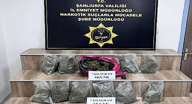Urfa’da Narkotik Operasyon: 7 Kilo Skunk Ele Geçirildi, 3 Gözaltı