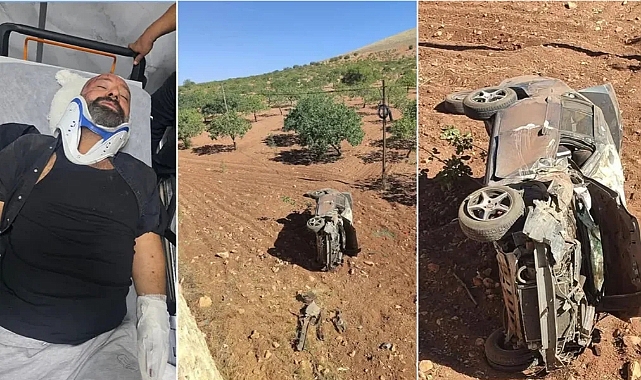 Bozova Atatürk Barajı Lisesi Müdürü Kanber Elmas trafik kazası geçirdi