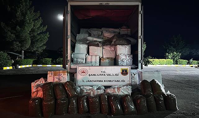 Şanlıurfa’da Kaçak Tütün ve Sigara Operasyonu