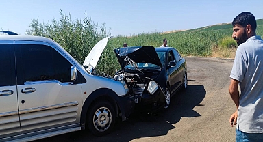 Siverek’te yol kenarındaki otlar kazaya neden oldu!