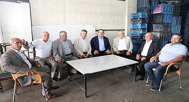 Başkan Canpolat Ve Vekil Cevheri’den Hal Pazarı Esnafına Ziyaret