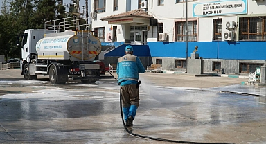 Haliliye’de Okullarda Eğitim Öncesi Temizlik Seferberliği 