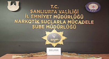 Şanlıurfa'da Kilo 300 Gram Skunk Ele Geçirildi