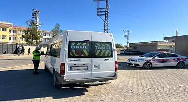 Şanlıurfa'da Okul Servislerine Jandarma Denetimi