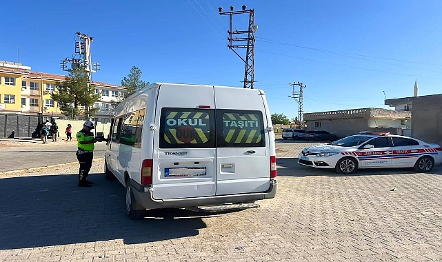 Şanlıurfa'da Okul Servislerine Jandarma Denetimi