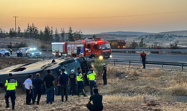 Şanlıurfa’da Yolcu Otobüsü Devrildi: 3’ü Ağır, 30 Yaralı