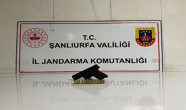 Siverek'te Ruhsatsız Tabanca Ele Geçirildi