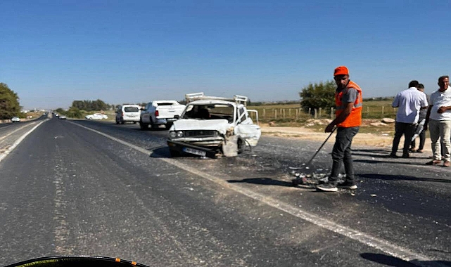 Urfa’da İki Otomobil Çarpıştı!