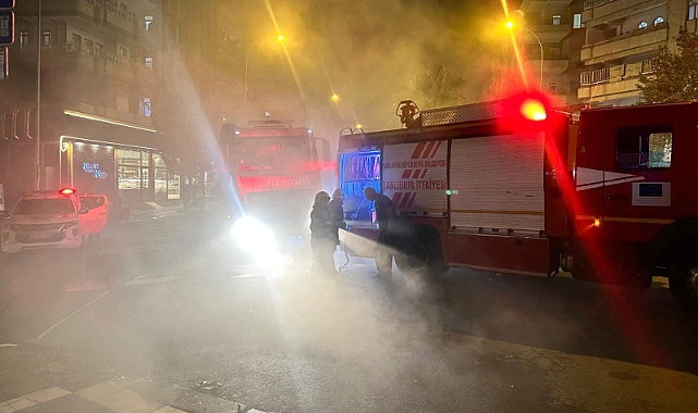 Urfa'da Korkutan İşyeri Yangını