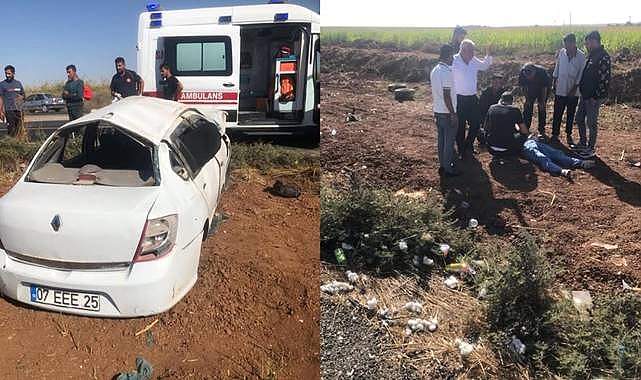 Akçakale Yolunda Trafik Kazası: 2 Kişi Yaralandı