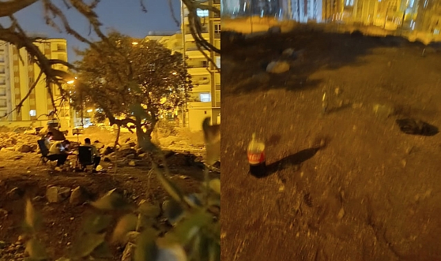 Karaköprü'de Gençlerin Eğlencesi Sonrası Çöp Tepkisi