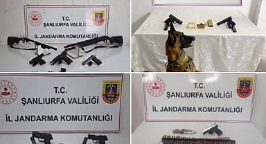 Şanlıurfa’da Jandarmadan Silah Kaçakçılığına Darbe: 8 Gözaltı